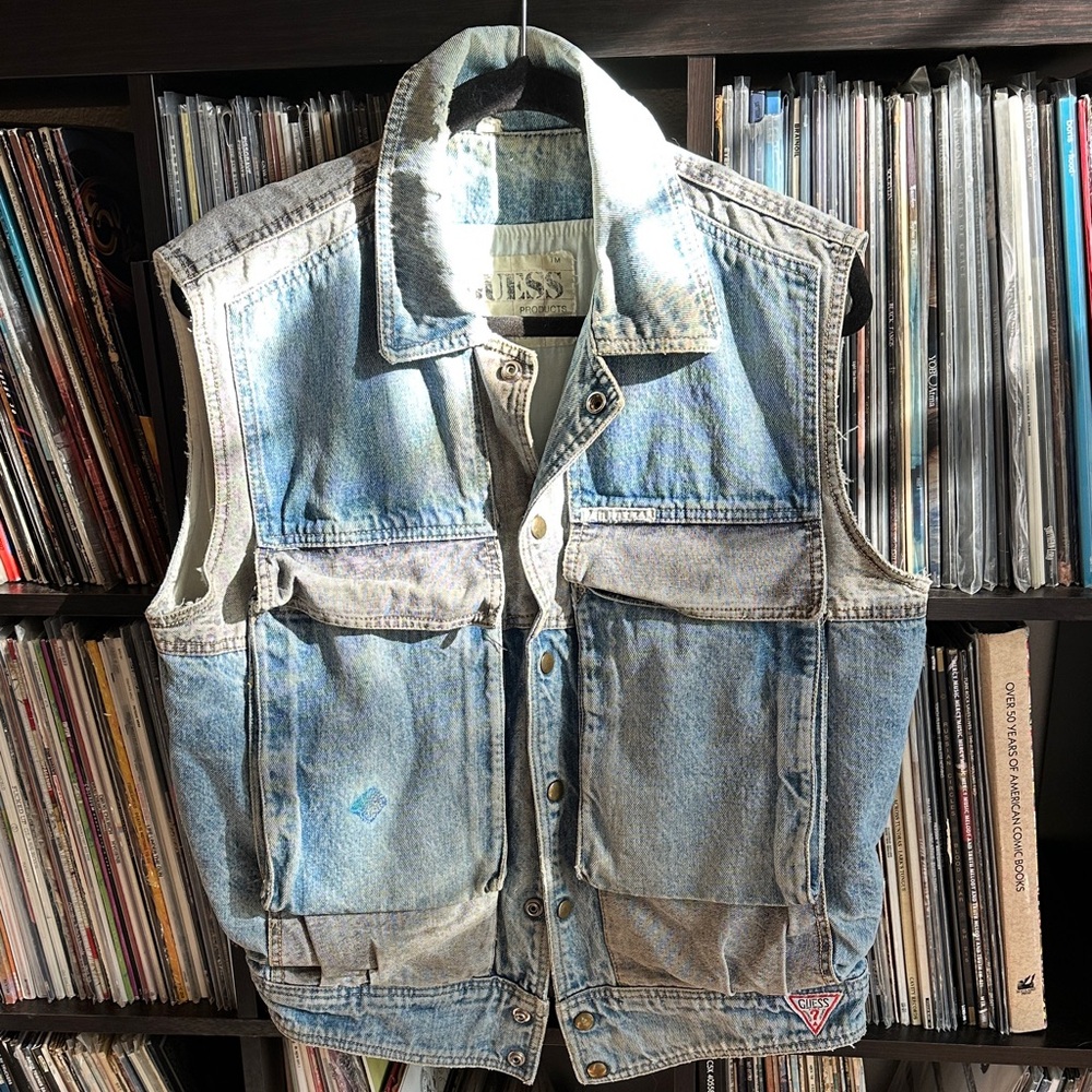 GUESS Light Blue Denim Vest